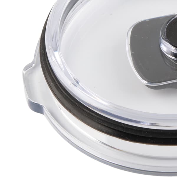 Spildsikkert sort magnetisk låg til 30 oz krus - 93 mm indvendig, 100 mm udvendig diameter