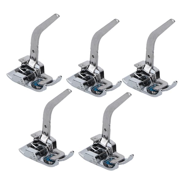 5 st stickad pressarfot hushållssymaskinstillbehör för lätta tunna elastiska tyger