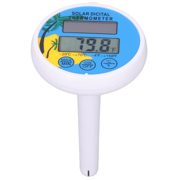 Digitalt pooltermometer med min/maks vandtemperaturvisning, flydende termometer til swimmingpool