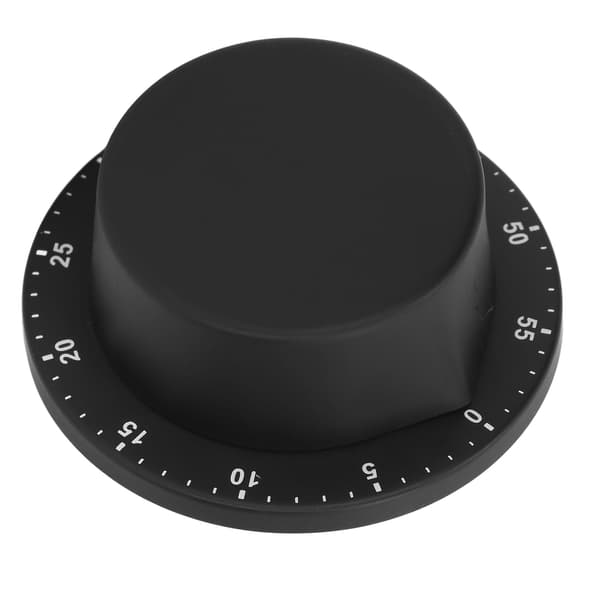 Magnetisk køkkentimer 304 rustfrit stål madlavningsur sort mekanisk stopur