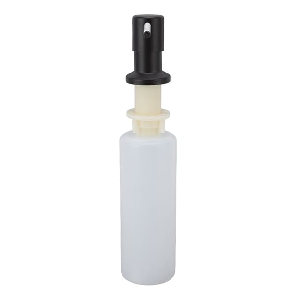 300 ml rustfrit stål 360° roterende køkkensæbedispenser, sort multifunktionel vaskesæbepumpe
