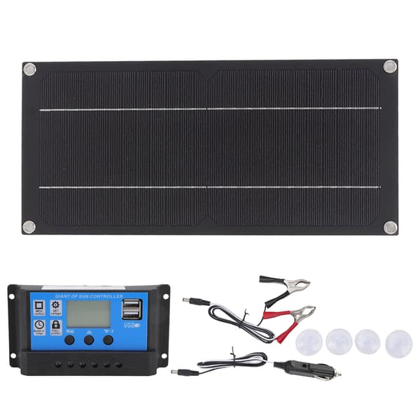 600W 18V Solpanelssats 100A Batteriladdare Kontroller Utomhus Strömförsörjningsset