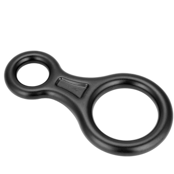 35KN Otte-tals Reb Nedfirer Abseil Ring Bjergbestigning Redningsudstyr Sort