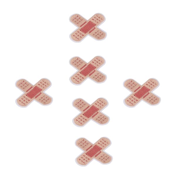 6 stk. Band Aid broderede strygemærker til at dække pletter, søde broderede strygemærker til DIY nederdele, tasker, hatte