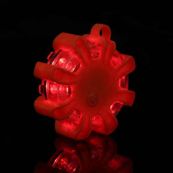 8LED Multifunktionel Nødadvarselslampe til Bil Båd, Vejkant Hazard Blinker, Orange