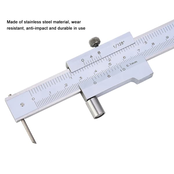 0-200 mm rustfrit stål krydset skydelære, parallel vernier ridsemål, præcisionsmåleværktøj