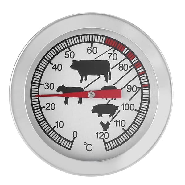Grilltermometer i rostfritt stål för kött och matlagning