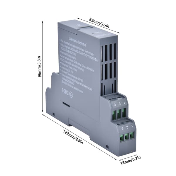 GLC Signal Isolator Transmitter 1-ind 1-ud Stikbar Fordeler, DC 4-20mA