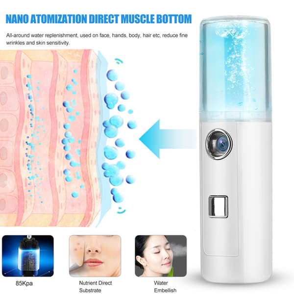 30 ml USB Mini Nano Mist Spray Atomisering Mister Ansiktsfuktande Dimsprej