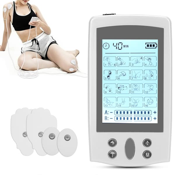 Multifunktionel TENS Fysioterapi Maskine Muskelstimulator Smertelindrende Pulsmassager