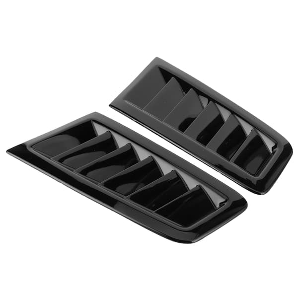 2 stk. universelle motorhjelmsudluftninger motorhjelm bildele til Focus RS MK2 Style Glanssort