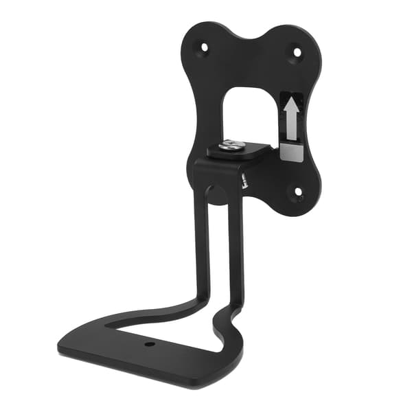 Väggfäste för SONOS Era 100-högtalare, 3 mm stålfäste, roterbart, 110x90 mm bas, 2-pack svart
