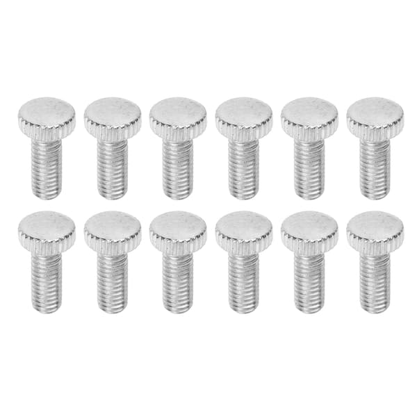 12 st järn M5 Tremolo Stall Stämskruv för Elgitarr Reparation Silver Gitarrdelar