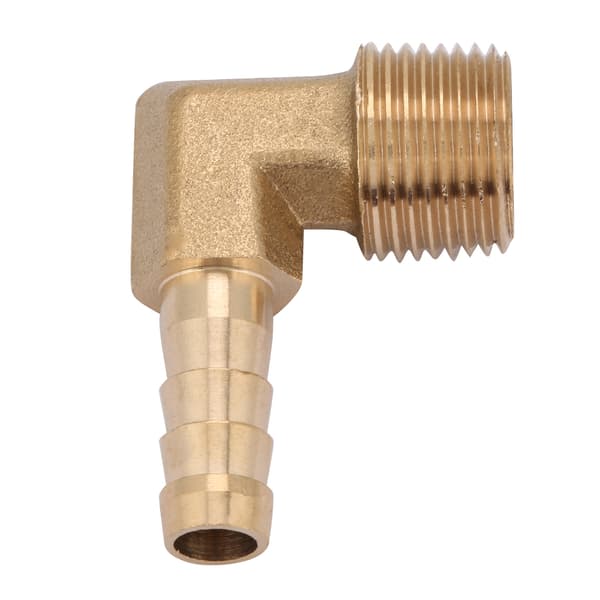 2 kpl messinkinen kulmaletkuliitin, G3/8 ulkokierre x 8mm, liitinsarja