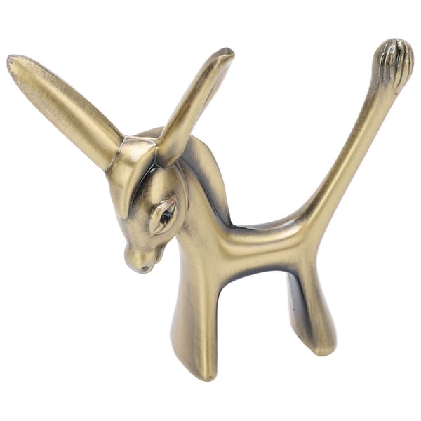 Æsel Ringholder Æselstatuette Holdbar Zinklegering Retro Stil Sikker Ring Organizer til Ringe Smykker