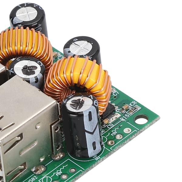 4-vejs USB-oplader modul Buck Converter DC 12V 24V 40V Step-Down til 5V 5A Strømforsyningskort