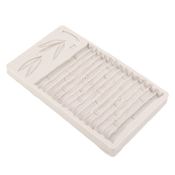 Silikonform Säker Elastisk Grå Löv Bambudesign Rivtålig Enkel Demoulding DIY Bakform
