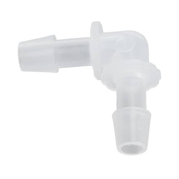 10 stk. 90 graders albueslangeforbindelse, L-formede plastfittings med lige diameter, 7,9 mm
