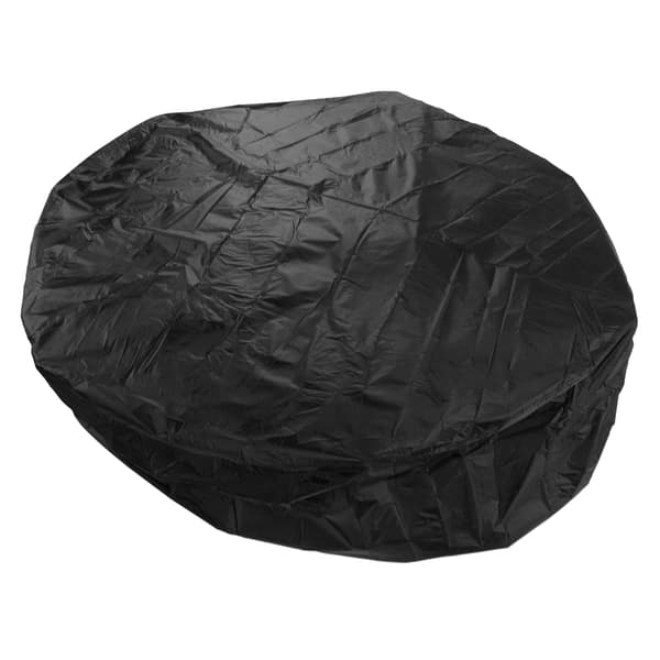 Vandtæt støvbetræk til rund spabad - 210x30cm sølv polyestertaft