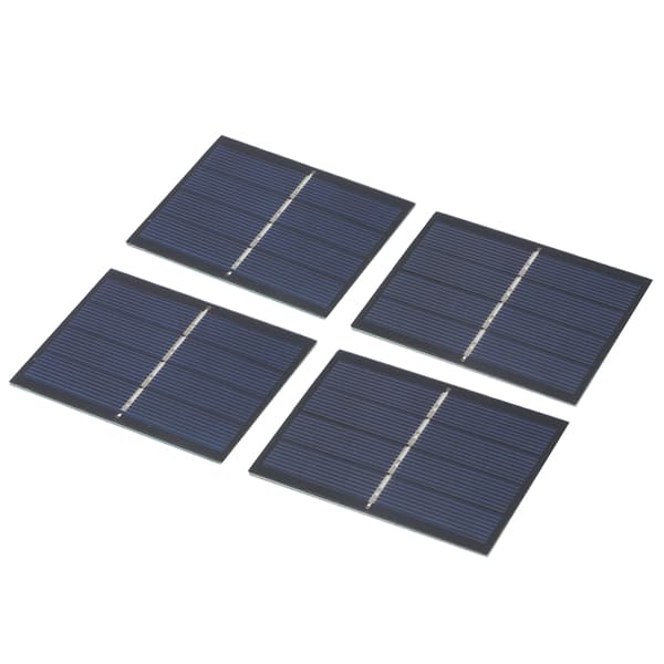 4-pak 0,65W 2V DIY solpanelmodulsystem til opladning af solcellebatteri 60x80mm