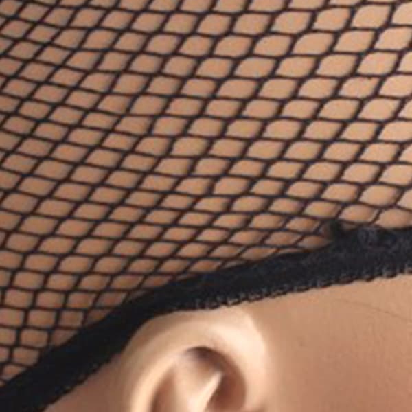 Parykhætter Nylon Strækbar Åndbar Dome Mesh Net Parykhætte Til Cosplay Udklædning Sort