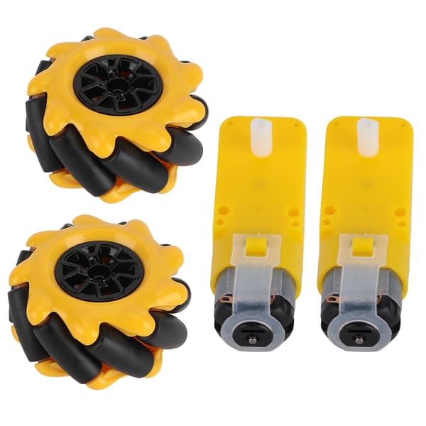 Mecanumhjul 48 mm TT Motor Smart Robotbil, 4WD Omni-Directional DIY Delar Kit