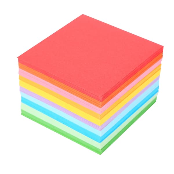 1-pack 520 st vikpapper färgglada dubbelsidiga origamipappersark 7x7 cm