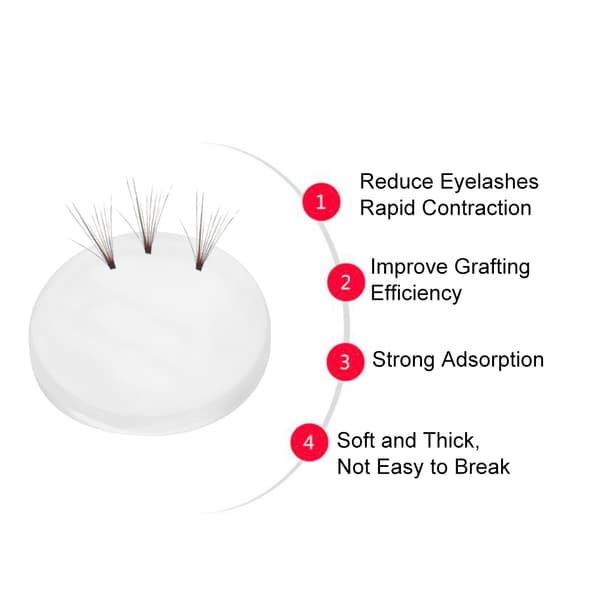Silikone Eyelash Extension Adhesive Stand Holder Pallet Eyelash Pad Makeup Tool 3cm