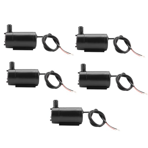 5 st Mini DC 3V-5V Dränkbar Vattenpump för Akvarium Fontän