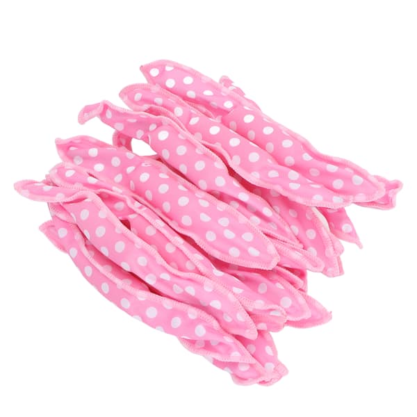 20 stk. Hårkrølleruller Fleksibel Blød Svamp DIY Nattehårstylingværktøjer Pink