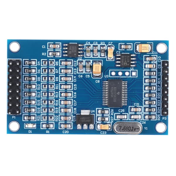ADS1256 24Bit ADC-modul 8-kanals højpræcisions dataopsamlingskort ABS-kabinet