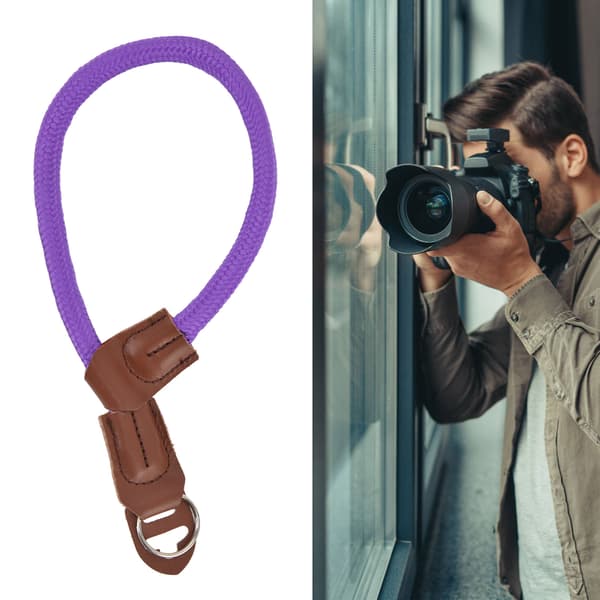Lila justerbar snabbkopplingshandrem för Nikon DSLR-kamera