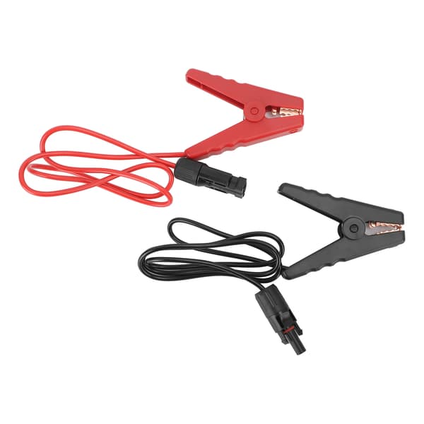 2-pak 12AWG solcellebatteriklemmer, hurtigforbindelse forlængerkabelopladerklemme til panelbilmotorcykel