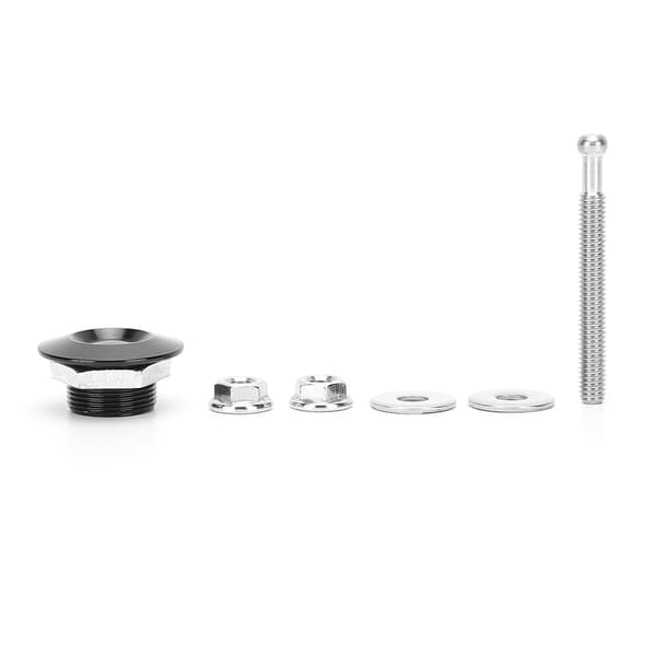 30 mm / 1,2 tommer Universal Bil Trykknap Quick Release Motorhjelm Låse Sort