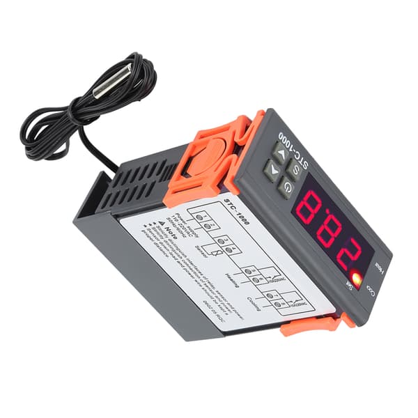 Digital termostat temperaturregulator sensor 110-220V elektrisk uppvärmning kylning