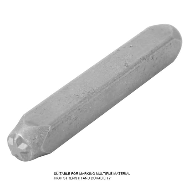 CR-V Stål Stjärnformad Stans 6mm Bredd 2.5'' Längd för Läder Plast Metall