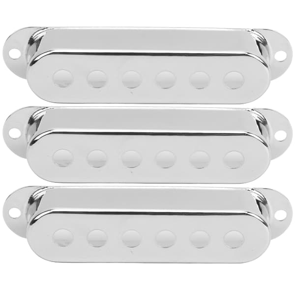 3 st Enkel Pickguard Mässing 48mm 50mm 52mm Elgitarrtillbehör för ST SQ Silver