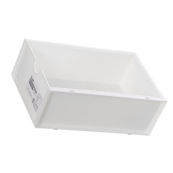 Hvid plastik skrivebords makeup-organizer med skuffe