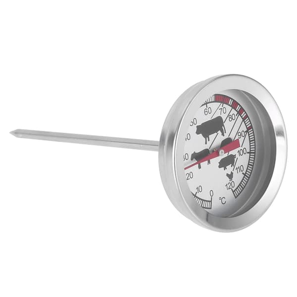 Grilltermometer i rostfritt stål för kött och matlagning