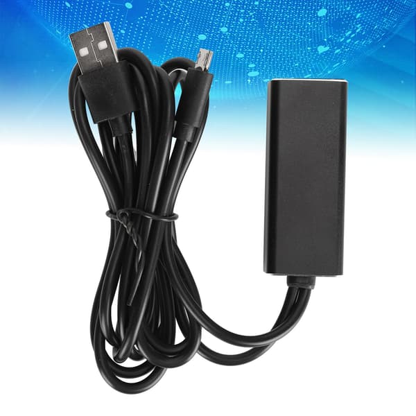 Micro USB til RJ45 LAN-konverter 10/100 Mbps med strøm USB, aluminium ABS, 1m, til TV Stick, 1 stk.