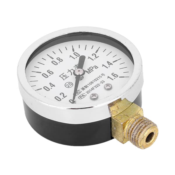 Y60 Stöttålig Lufttrycksmätare, Hållbar Precisionsmanometer, 63mm Urtavla, Noggrann Däcktryckstestare