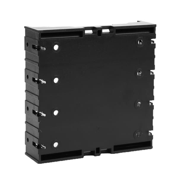 5-pak 18650 Batteriopbevaringskasseholder med hårde stifter, sort, til DIY-strømsystem