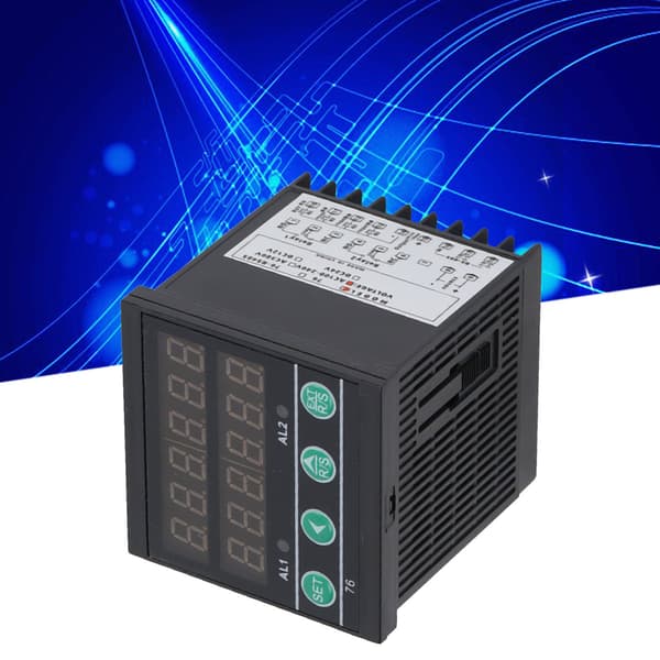 BERM 6-cifret multifunktionstæller, industriel LED-display timermåler til samlebånd, 100-240VAC