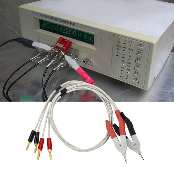 4-terminal digital brotestklemme, lavmodstandstestkabel, elektronikledning