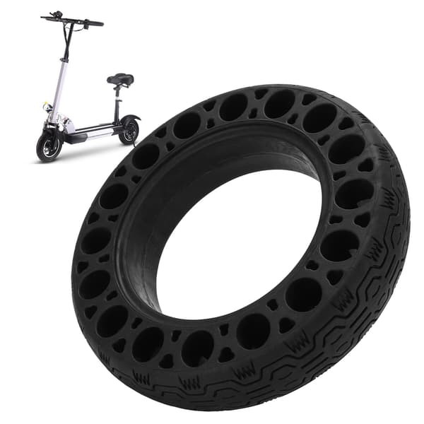 60/70-6.5 Gummidæk kompatible med Ninebot Max G30 E-Scooter, Reservedæk, Sort, Sæt med 2
