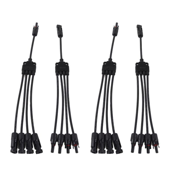 2-pak solcelle PV Y-gren parallelforbindelseskabel, han-hun-adapter, IP67 vandtæt, 1000V DC, LTY4