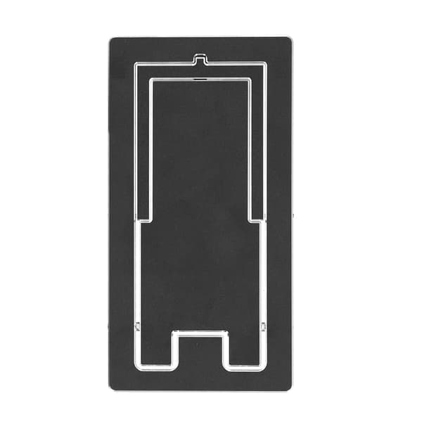 Justerbar skrivebords telefonholder foldbar aluminiumslegering tabletstativ sort til kontor