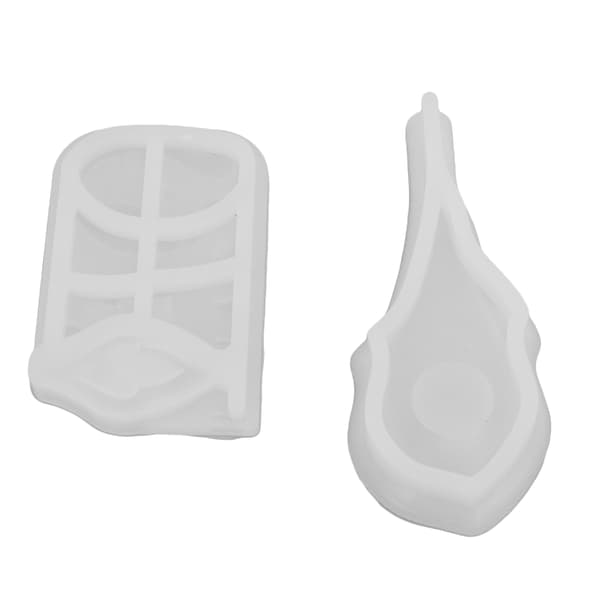2 st silikonform unik utsökt pipa-form design elastisk lätt att ta ur formen hantverksgåva