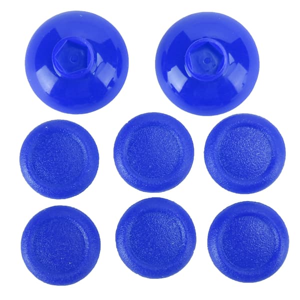 PS4 XBOX ONE Gamepad Tumstick Grepp, Justerbara Höjdstickor, PC TPU, Vit Orange Röd Blå, 2 Bas 6 Skydd, 2.5cm