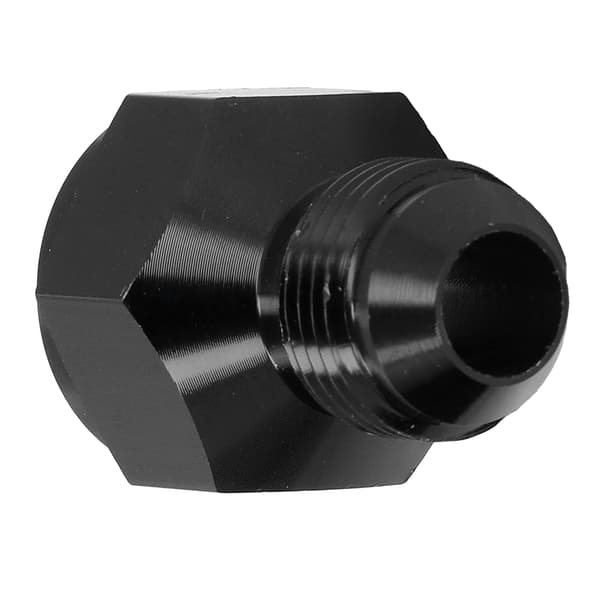 AN10 til AN8 Reducer Fitting, Sort Aluminiumlegering, Lige Adapter, Hun til Han